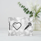 Iラブ爪、 ネイル ポストカード (スタンド正面)