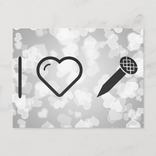 Iラブ爪、 ネイル ポストカード (正面)