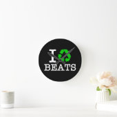 Iリサイクルビート ラウンド壁時計 (ホーム)