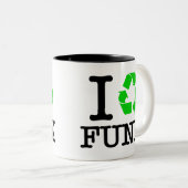 Iリサイクルファンク ツートーンマグカップ (正面右)