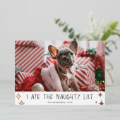 Iリス食べトPetフォイルいけなホリデーカード 箔シーズンカード (立ち正面)