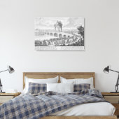 Iリミニの近くのVia FlaminiaのAugustusの橋 キャンバスプリント (インサイチュ (寝室))