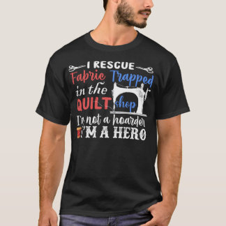 Iレスキュー生地I'm A Hero - おもしろいキルティング Tシャツ