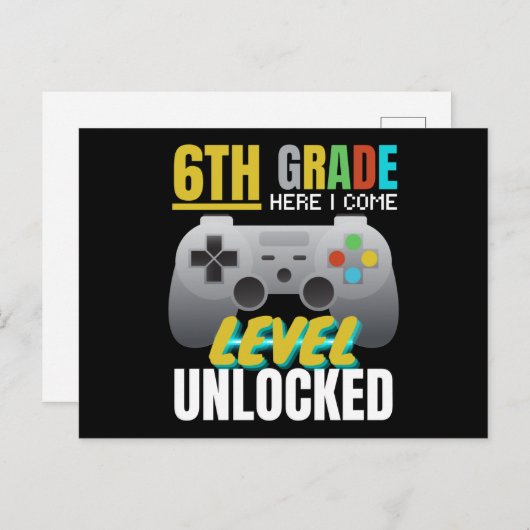 Iレベルのロックが解除され来た第6級 ポストカード (正面/裏面)