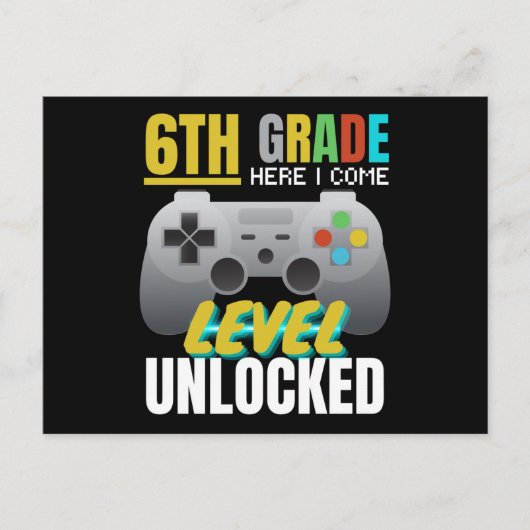 Iレベルのロックが解除され来た第6級 ポストカード (正面)