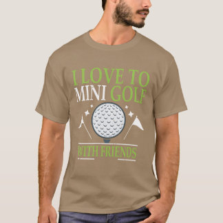 Iロヴェオミニゴルフとフレンズのゴルファー女 Tシャツ