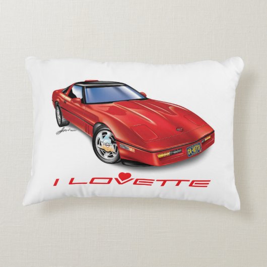 Iロヴェットユニークカーデザイン アクセントクッション (裏面)