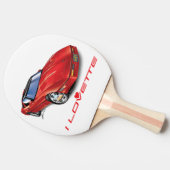 Iロヴェットユニークカーデザイン 卓球ラケット (横)