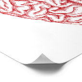 Iローブおたくラブポおもしろいスターサイン ポスター (角)