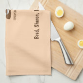 I今日Poopedのおもしろいな顔文字 キッチンタオル (四つ折り)