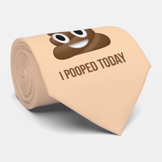I今日Poopedのおもしろいな顔文字 ネクタイ (ロール)