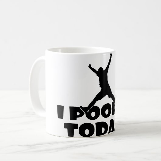 I今日POOPEDのユーモアのあるなマグの人気があるな冗談のギフトのコップ コーヒーマグカップ (正面左)