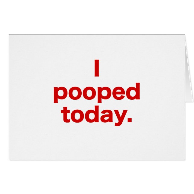 I今日Pooped (正面横)