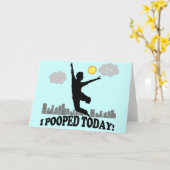 I今日Pooped カード (黄色い花)