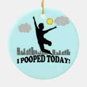 I今日Pooped セラミックオーナメント (裏面)
