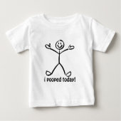I今日Pooped ベビーTシャツ (正面)