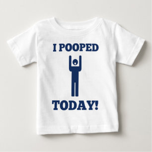 I今日Pooped ベビーTシャツ