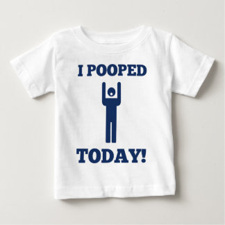 I今日Pooped ベビーTシャツ