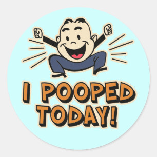 I今日Pooped! ラウンドシール