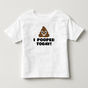 I今日Pooped! 子供のワイシャツ トドラーTシャツ