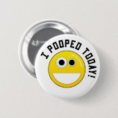 I今日Pooped! 缶バッジ (正面&裏面)