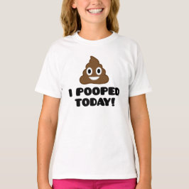 I今日Pooped! (emojiのワイシャツ) Tシャツ