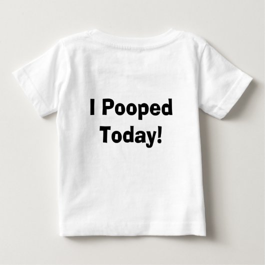 I今日Pooped! Tシャツ (裏面)