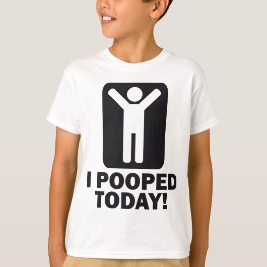 I今日POOPED Tシャツ (正面)