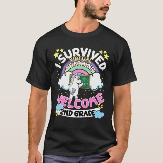 I仮想生き延びの教え歓迎新学期 Tシャツ (正面)