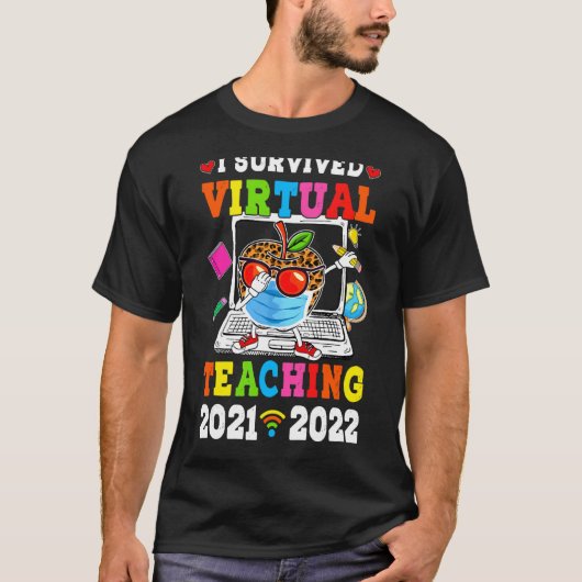 I仮想生き延び距離教え2021 2022 Tea Tシャツ (正面)