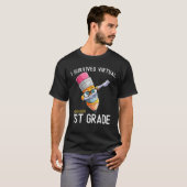 I仮想生き延び1年生学期卒業クラス Tシャツ (正面フル)