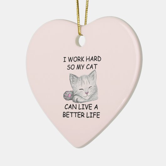 I作業懸命セラミックオーナメント セラミックオーナメント (左)