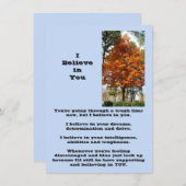 I信じ In You Flat Greeting Card (正面/裏面)