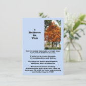 I信じ In You Flat Greeting Card (スタンド正面)