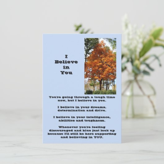 I信じ In You Flat Greeting Card (スタンド正面)