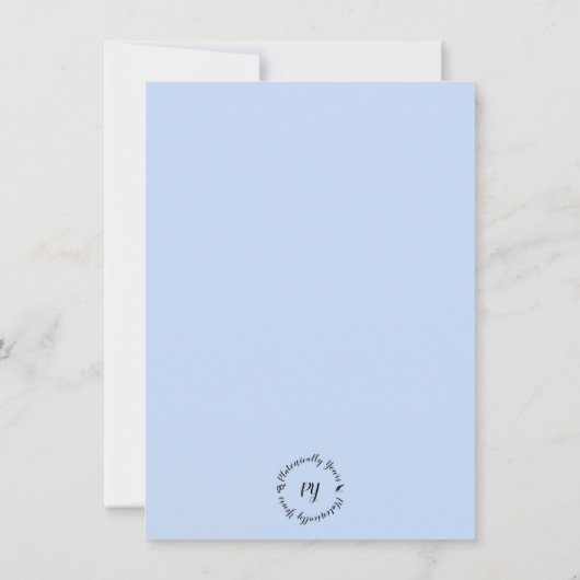 I信じ In You Flat Greeting Card (裏面)