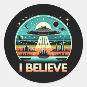 I信じ - UFO ラウンドシール