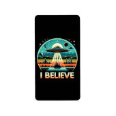 I信じ - UFO ラベル (正面)