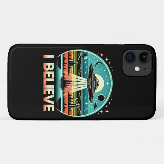 I信じ - UFO Case-Mate iPhoneケース (裏面(横))