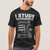 I勉強クールトリガーノメトリーPro Gun Math Gift Tシャツ (正面)