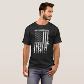 I勉強トリガーノメトリおもしろい- Gun Flag Pro Guns - Tシャツ (正面フル)