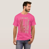 I勉強トリガーノメトリー銃アメリカ国旗の背中 Tシャツ (正面フル)