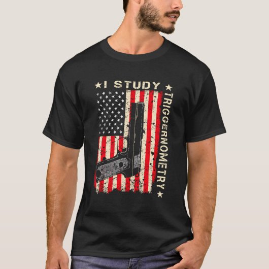 I勉強トリガーノメトリー銃Back 2Nd補正G Tシャツ (正面)