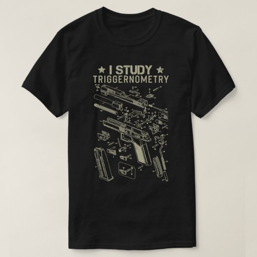 I勉強Triggernometry Gun第2補正USA Fl Tシャツ (デザイン正面)