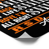 I反射性ジストロフィー疼痛症候群RSD CRPSと闘う ポスター (角)