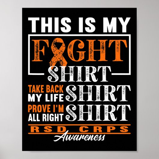 I反射性ジストロフィー疼痛症候群RSD CRPSと闘う ポスター (正面)