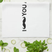 I口ひげ質問 キッチンタオル (折り畳み)