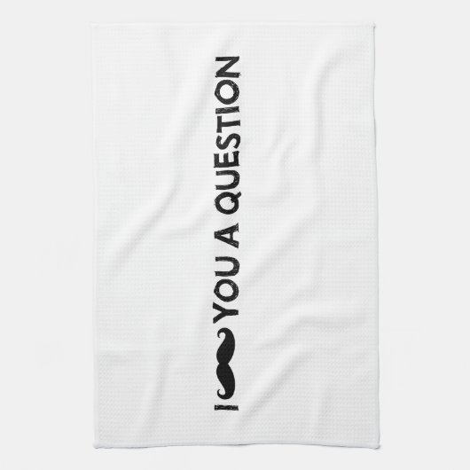 I口ひげ質問 キッチンタオル (縦)