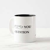 I口ひげ質問 ツートーンマグカップ (正面左)