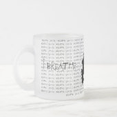 I呼吸私はマグを踊ります フロストグラスマグカップ (左)